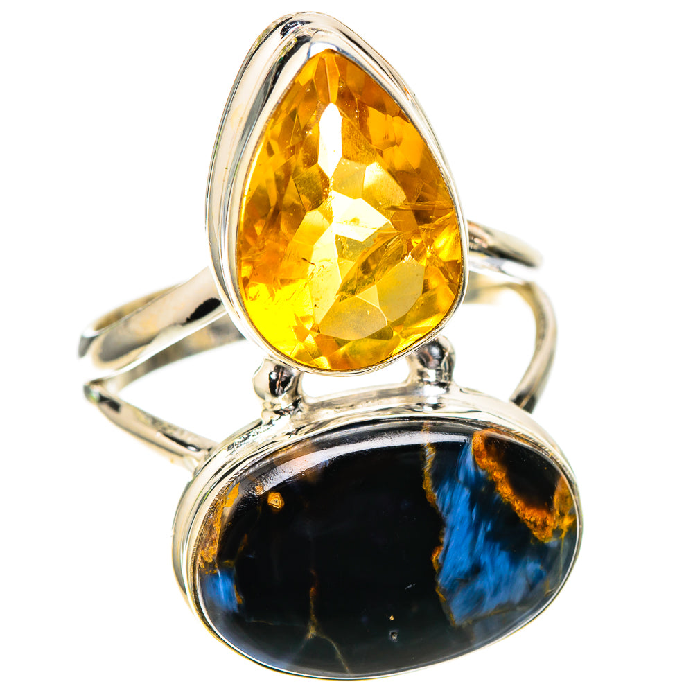 Large Pietersite, Citrine Ring Size 9.75 (925 Sterling Silver) RING137995