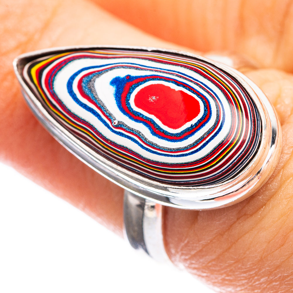 Fordite Ring Size 6.5 (925 Sterling Silver) R143088
