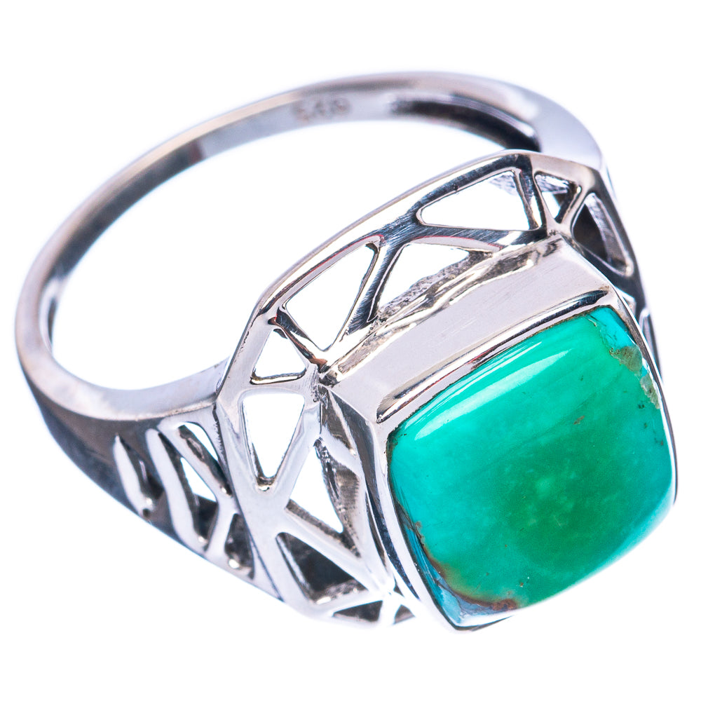 Chrysocolla Ring Size 8 (925 Sterling Silver) R2758