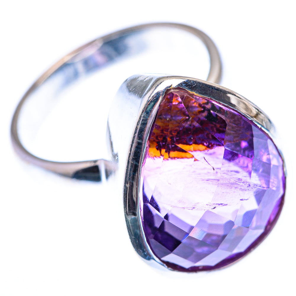 Faceted Amethyst 925 Sterling Silver Ring Size 8.75 (925 Sterling Silver) RING140358