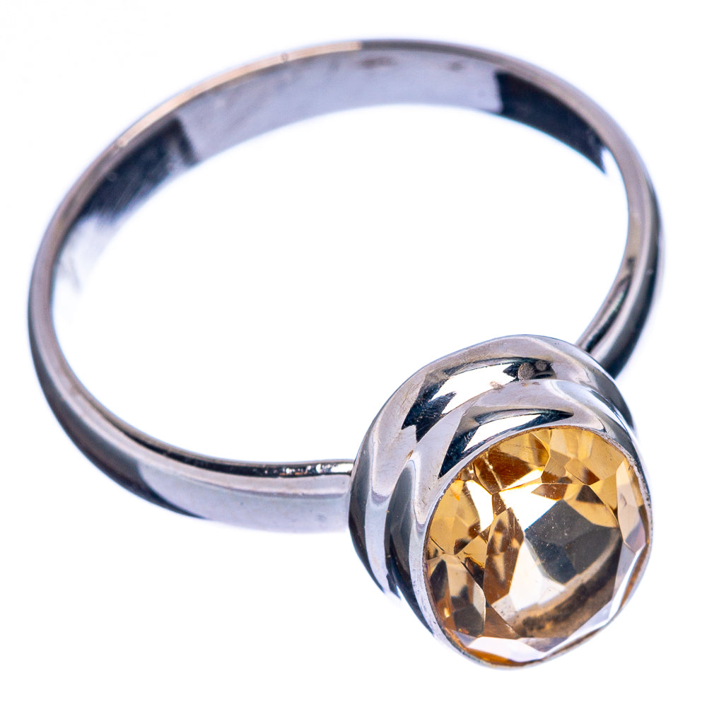 Faceted Citrine Ring Size 8.75 (925 Sterling Silver) R146382