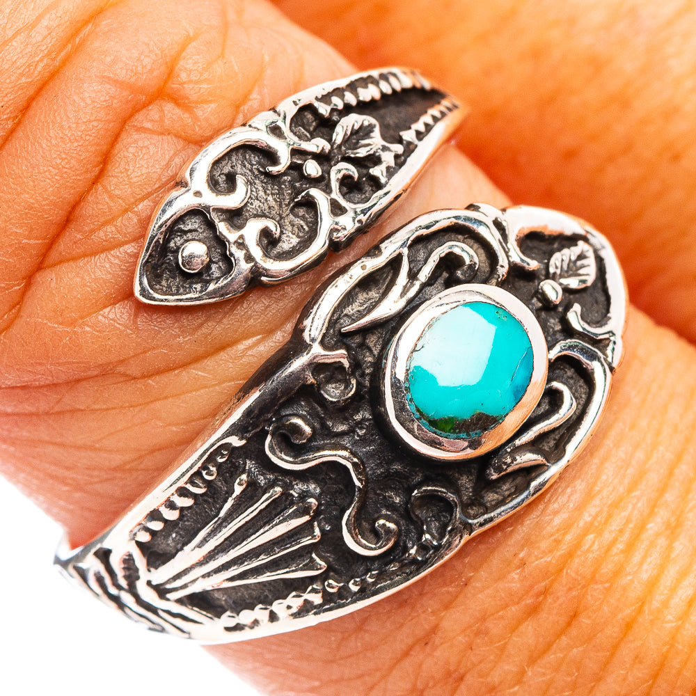 Native Style Mohave Turquoise Ring Size 9.75 (.925 Sterling Silver)