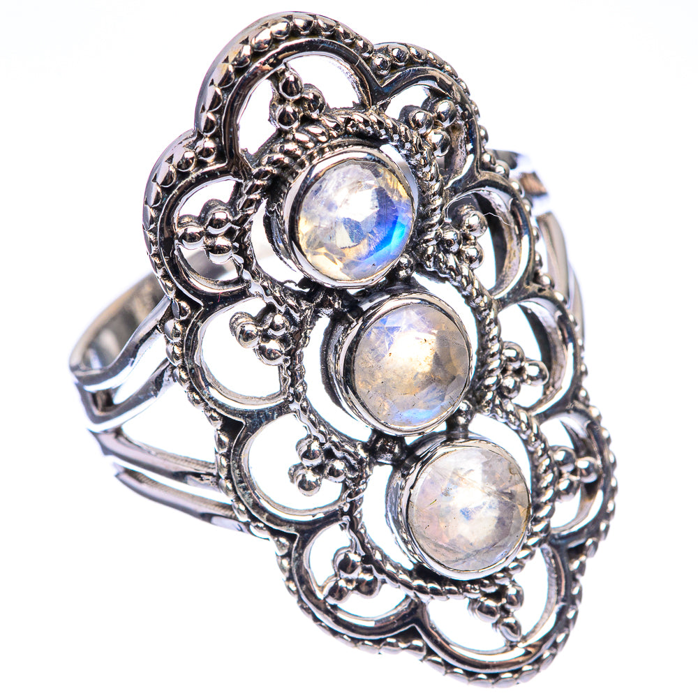 Rainbow Moonstone Ring Size 9.75 (925 Sterling Silver) RING143406