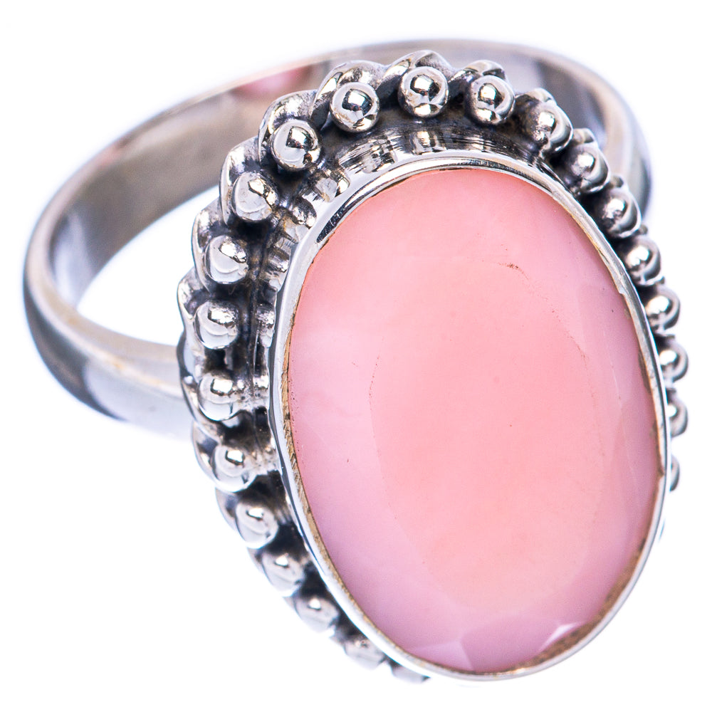 Pink Opal Ring Size 7 (925 Sterling Silver) R2119
