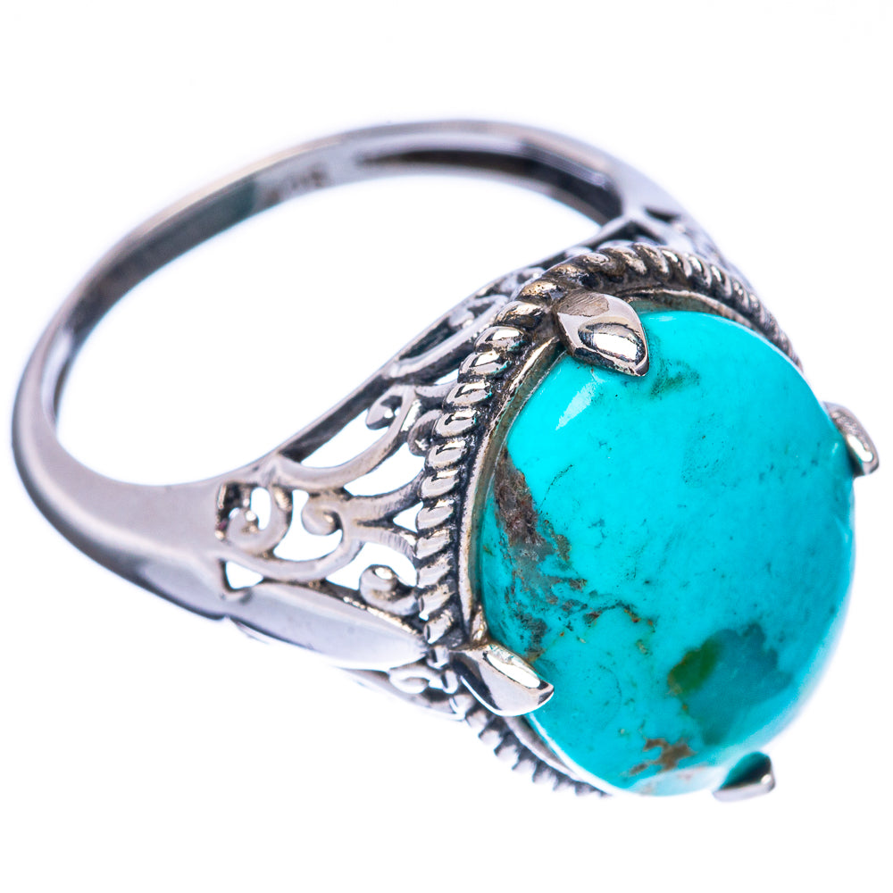 Rare Arizona Turquoise Ring Size 7.75 (925 Sterling Silver) R2966