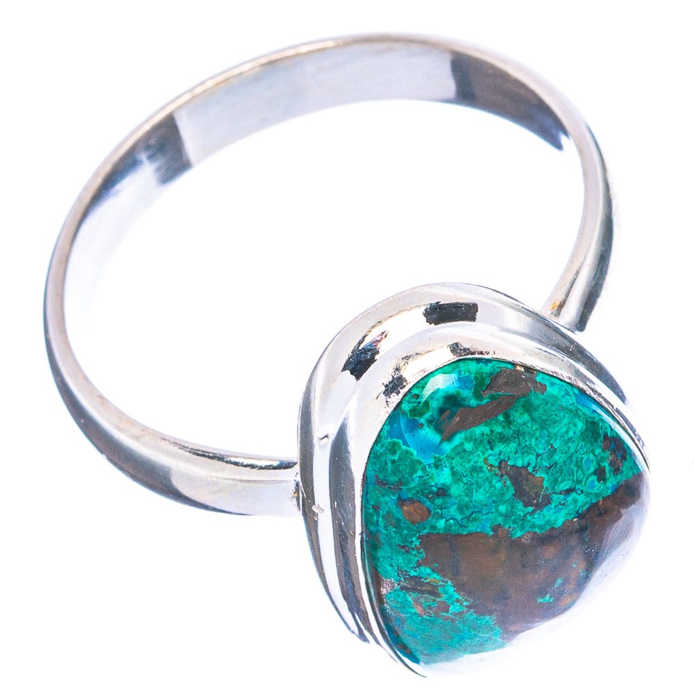 Peruvian Chrysocolla Ring Size 9.75 (.925 Sterling Silver)