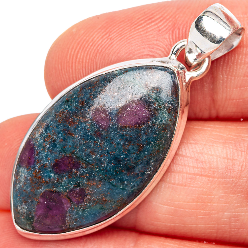 Ruby Kyanite Pendants 1 5/8" (925 Sterling Silver) P42383