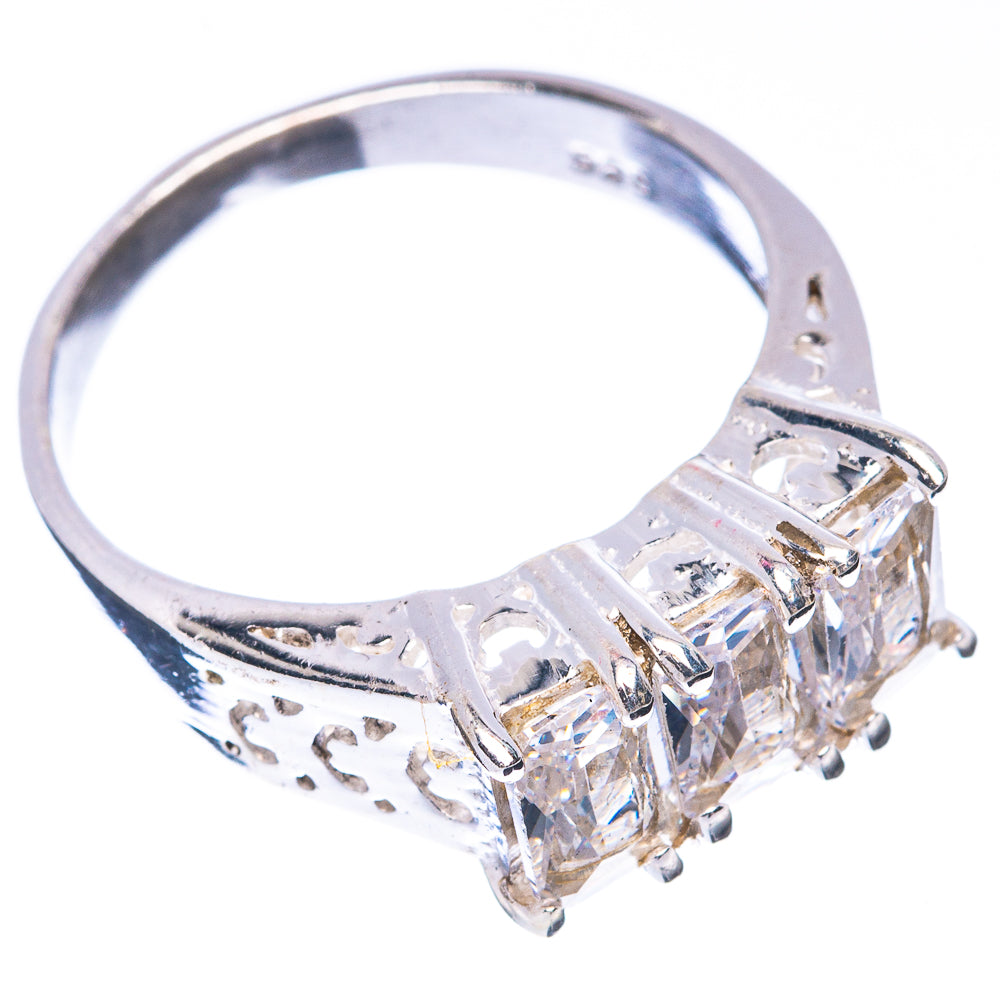 White Quartz Ring Size 6.5 (925 Sterling Silver) R5693