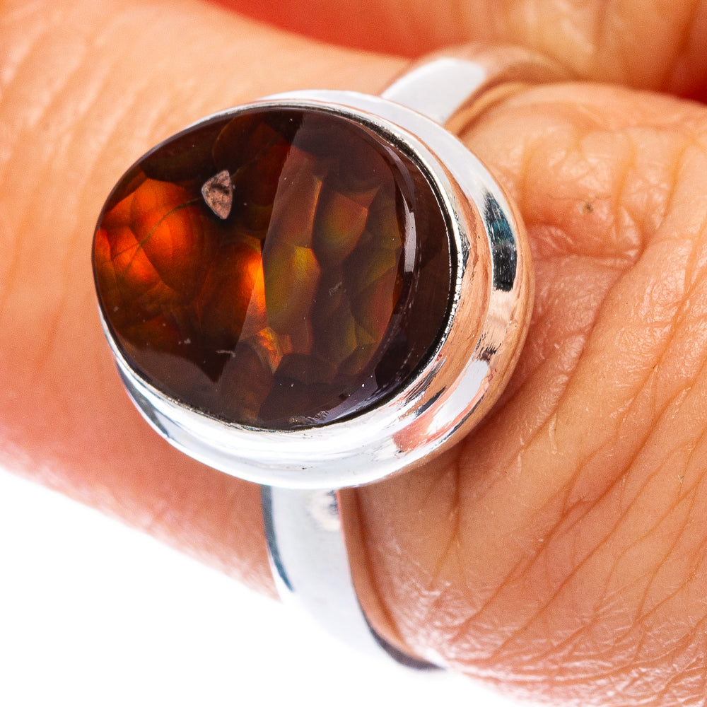Rare Mexican Fire Agate Ring Size 6.25 (925 Sterling Silver) R146614