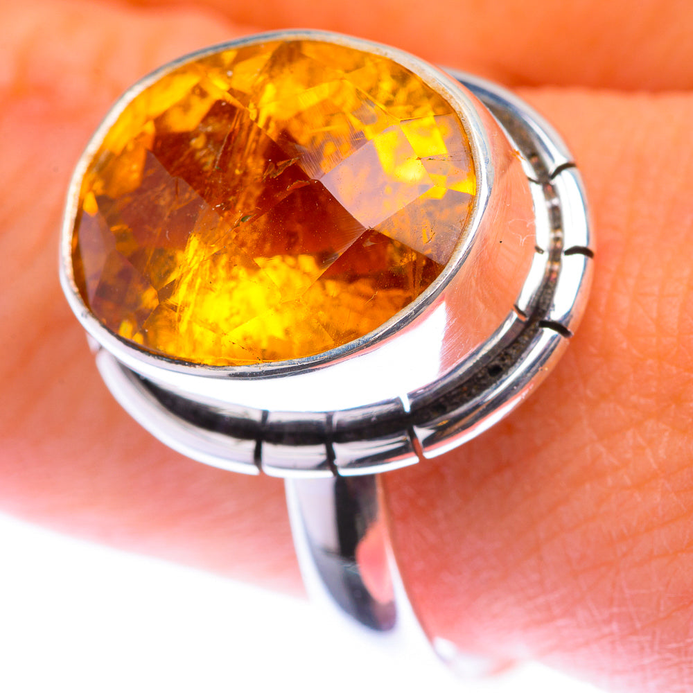 Faceted Citrine Ring Size 10.25 (925 Sterling Silver) RING139883