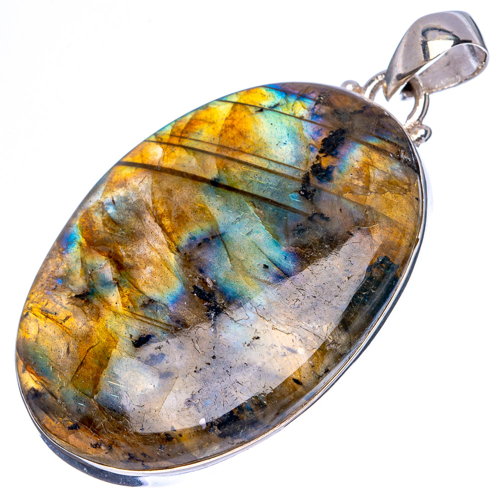Labradorite Pendant 2" (925 Sterling Silver) P43033