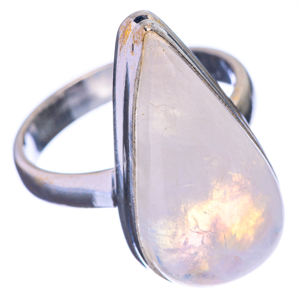 Rainbow Moonstone Ring Size 7.25 (925 Sterling Silver) R142664