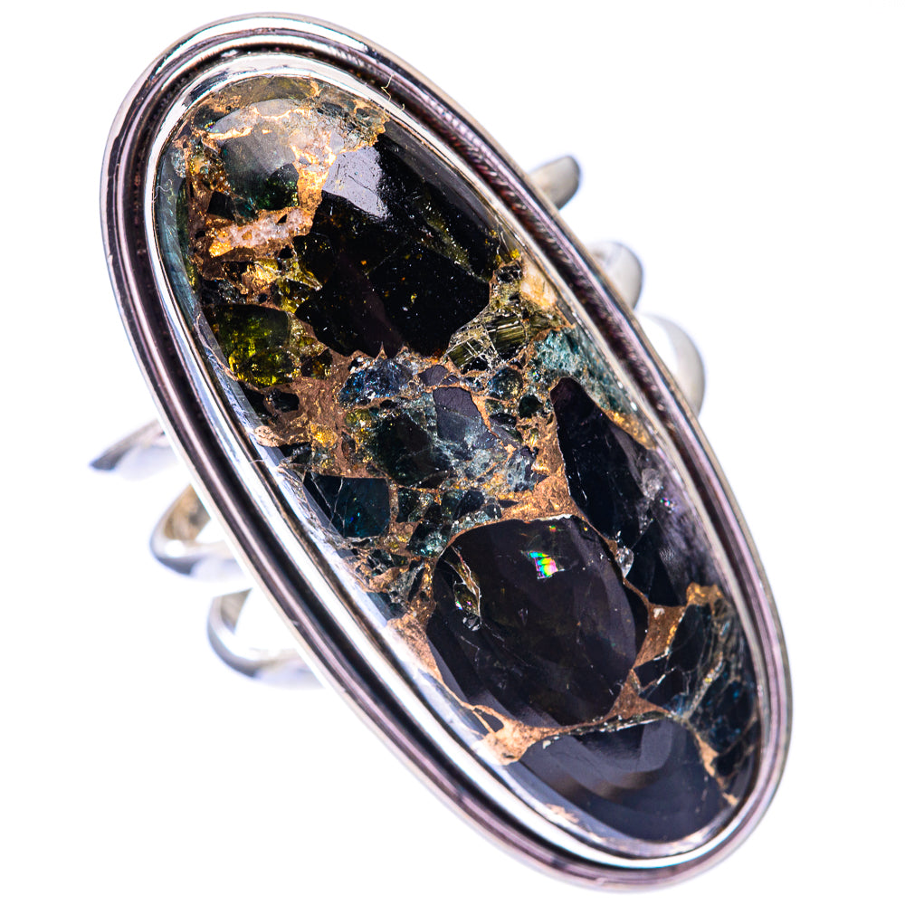 Large Mohave Black Onyx Ring Size 9.75 (925 Sterling Silver) R140639