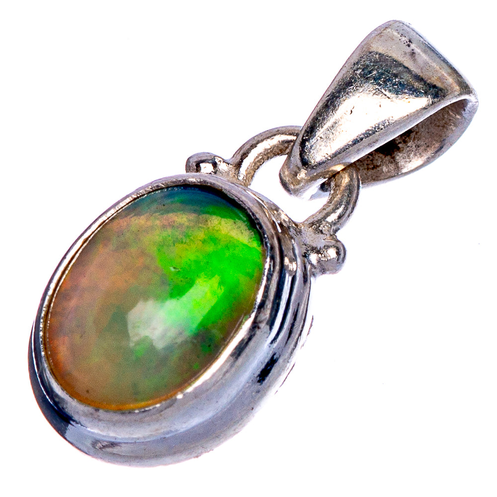 Rare Ethiopian Opal Pendant 3/4" (925 Sterling Silver) P40647
