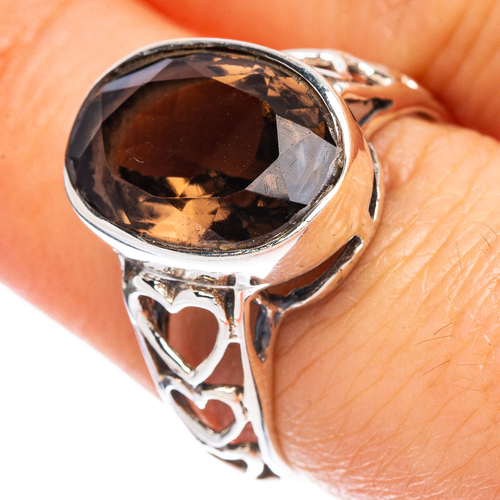 Smoky Quartz 925 Sterling Silver Ring Size 7.75 Ana Co R2528