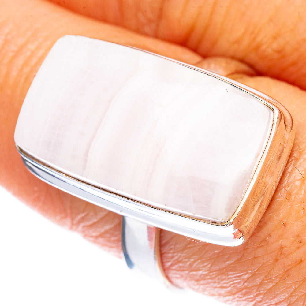 Pink Lace Agate Ring Size 8.75 (925 Sterling Silver) R1930