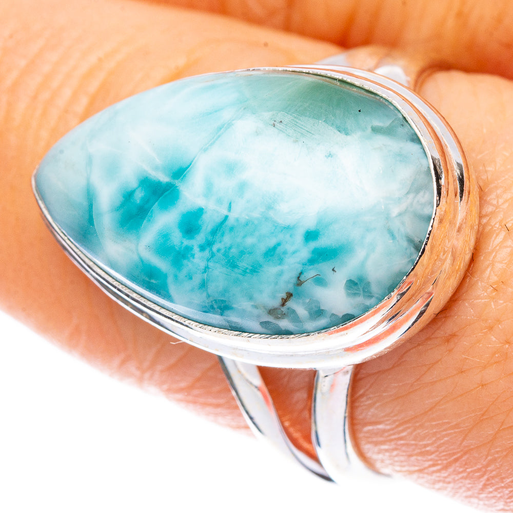 Larimar Ring Size 8.25 (925 Sterling Silver) R2260