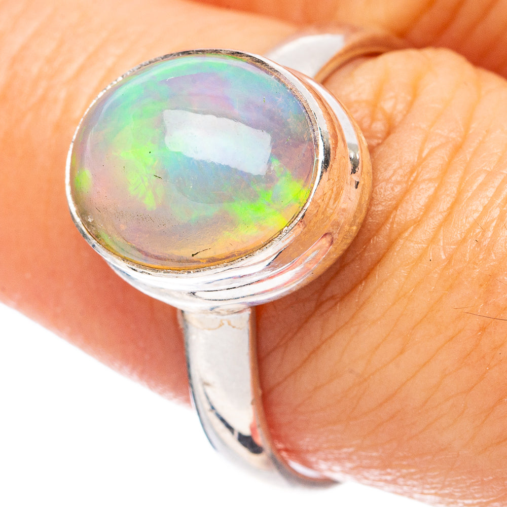 Large Rare Ethiopian Opal Ring Size 8.75 (925 Sterling Silver) R4995