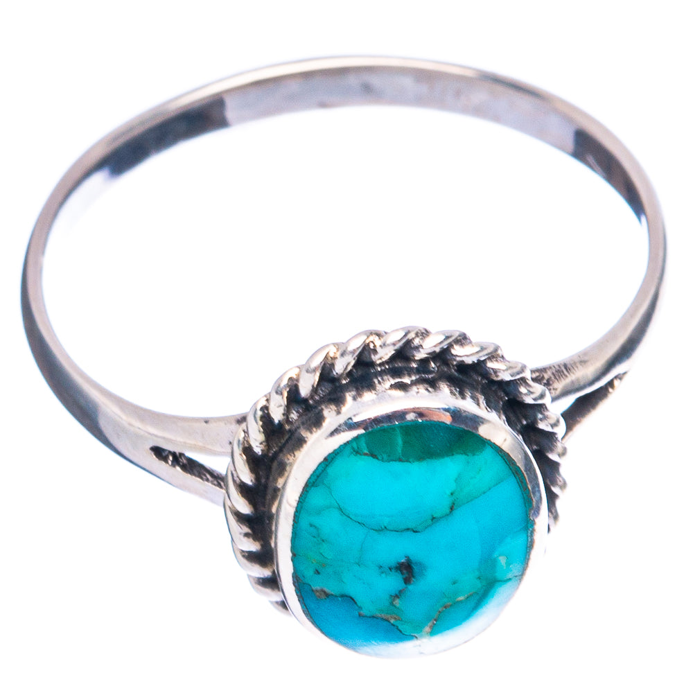 Rare Arizona Turquoise Ring Size 7.75 (925 Sterling Silver) R4947
