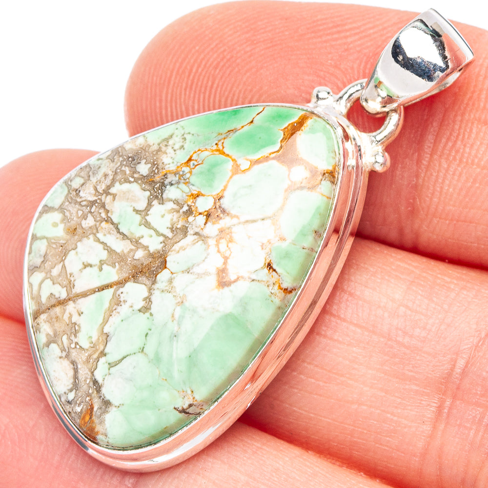 Variscite Pendant 1 1/2" (925 Sterling Silver) P43817