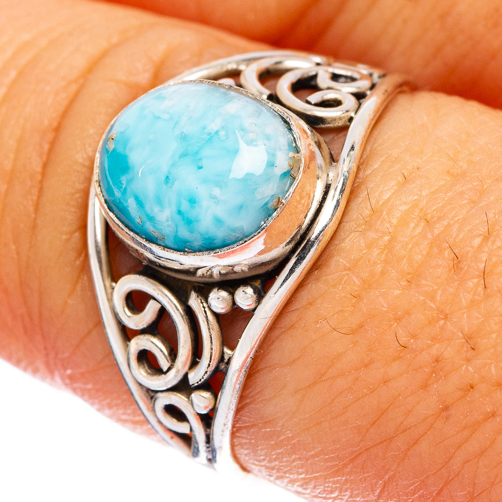 Larimar Ring Size 8 (925 Sterling Silver) R146290