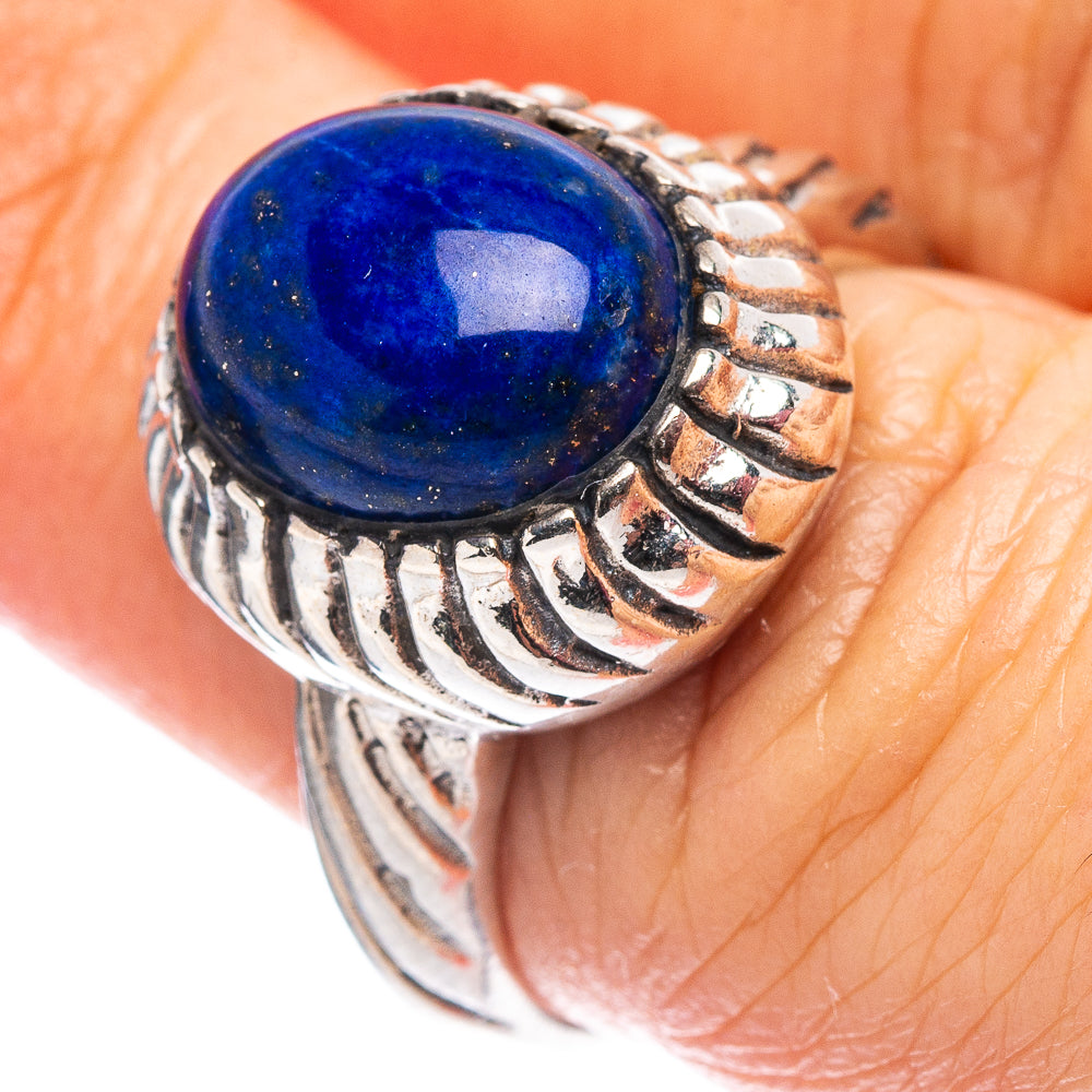 Lapis Lazuli Filigree Style Ring Size 7 (.925 Sterling Silver)
