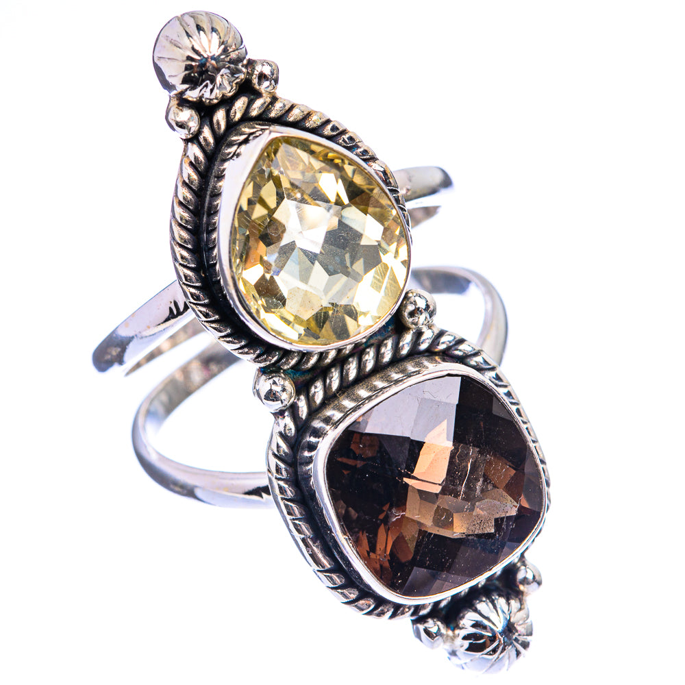 Large Multi-Topaz Ring Size 10.75 (925 Sterling Silver) R142886