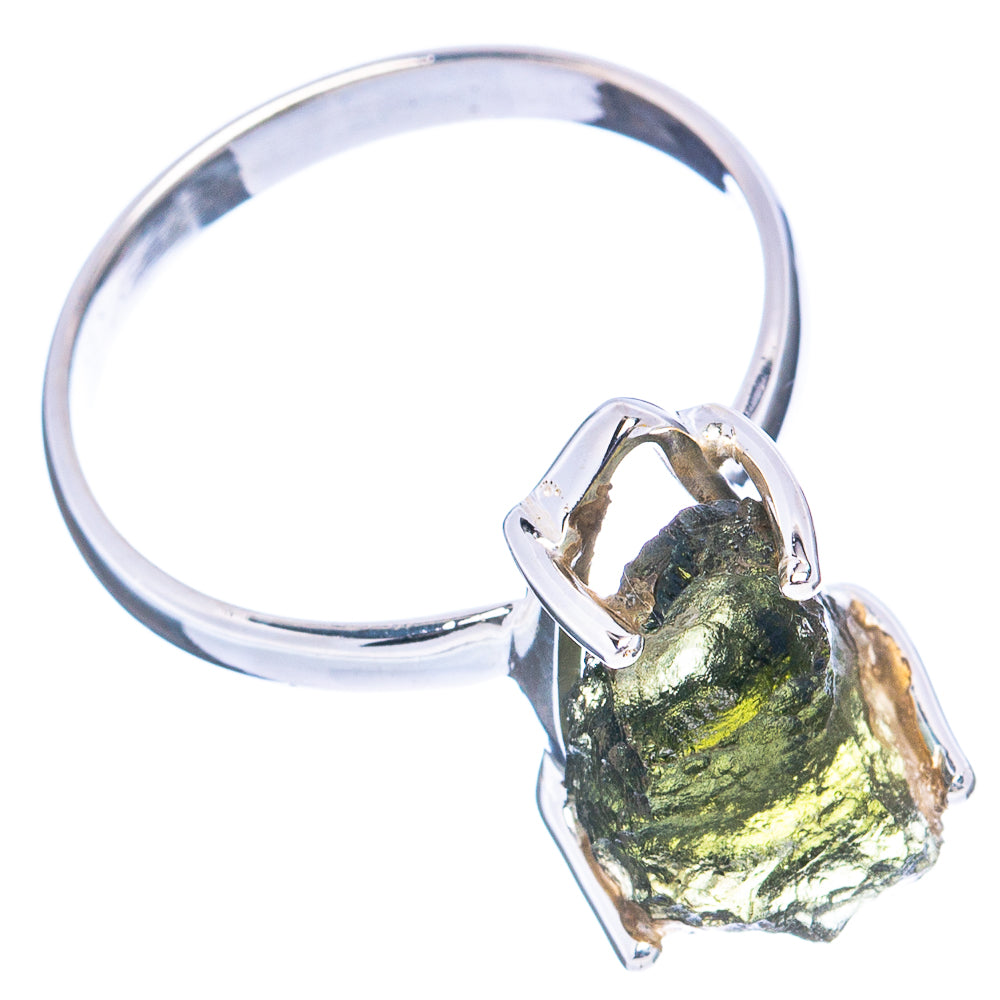 Rare Moldavite Ring Size 9.5 (.925 Sterling Silver)