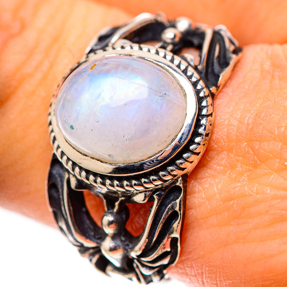 Rainbow Moonstone 925 Sterling Silver Ring Size 9.25 (925 Sterling Silver) RING139440