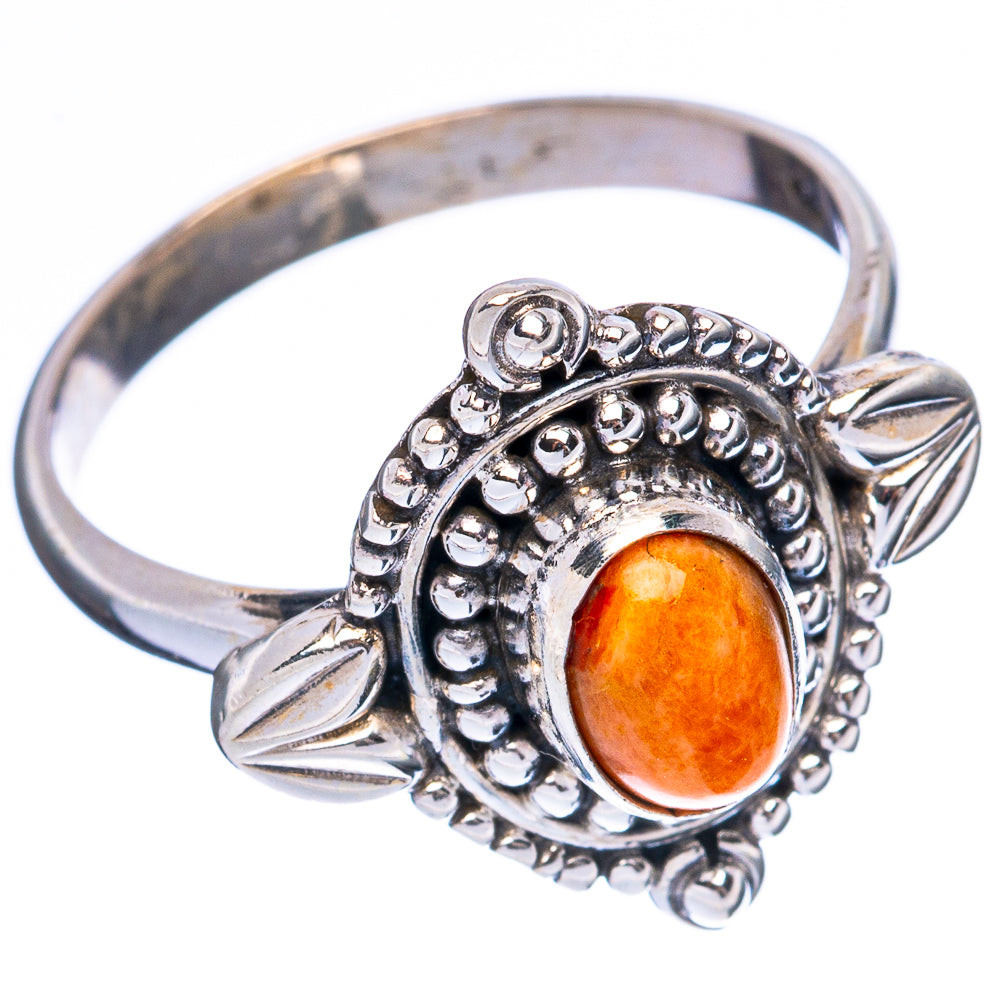 Value Sunstone Ring Size 7.5 (925 Sterling Silver) R3361