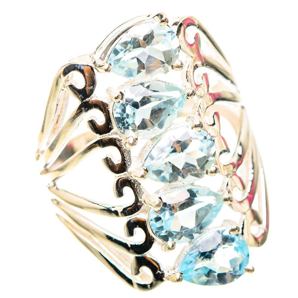 Blue Topaz Ring Size 7.5 (925 Sterling Silver) RING138475