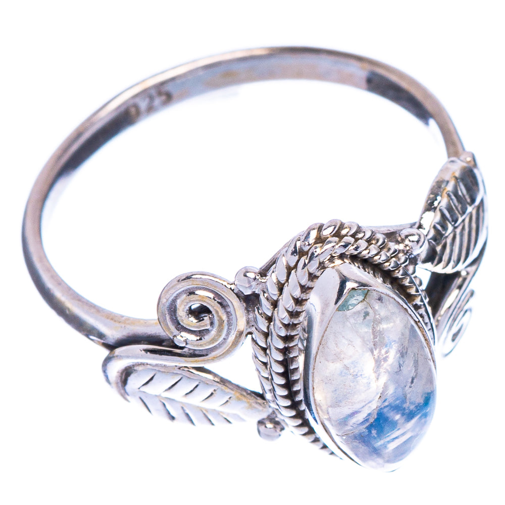 Rainbow Moonstone Dainty Ring Size 5.5 (925 Sterling Silver) R147149