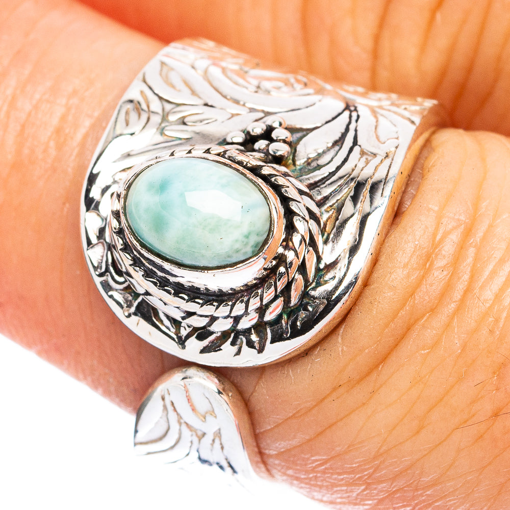 Larimar Ring Size 6.5 (925 Sterling Silver) R3750