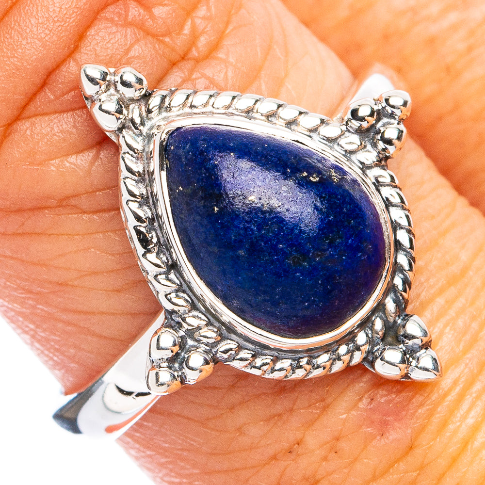 Premium Lapis Lazuli Ring Size 9 (925 Sterling Silver) R8172