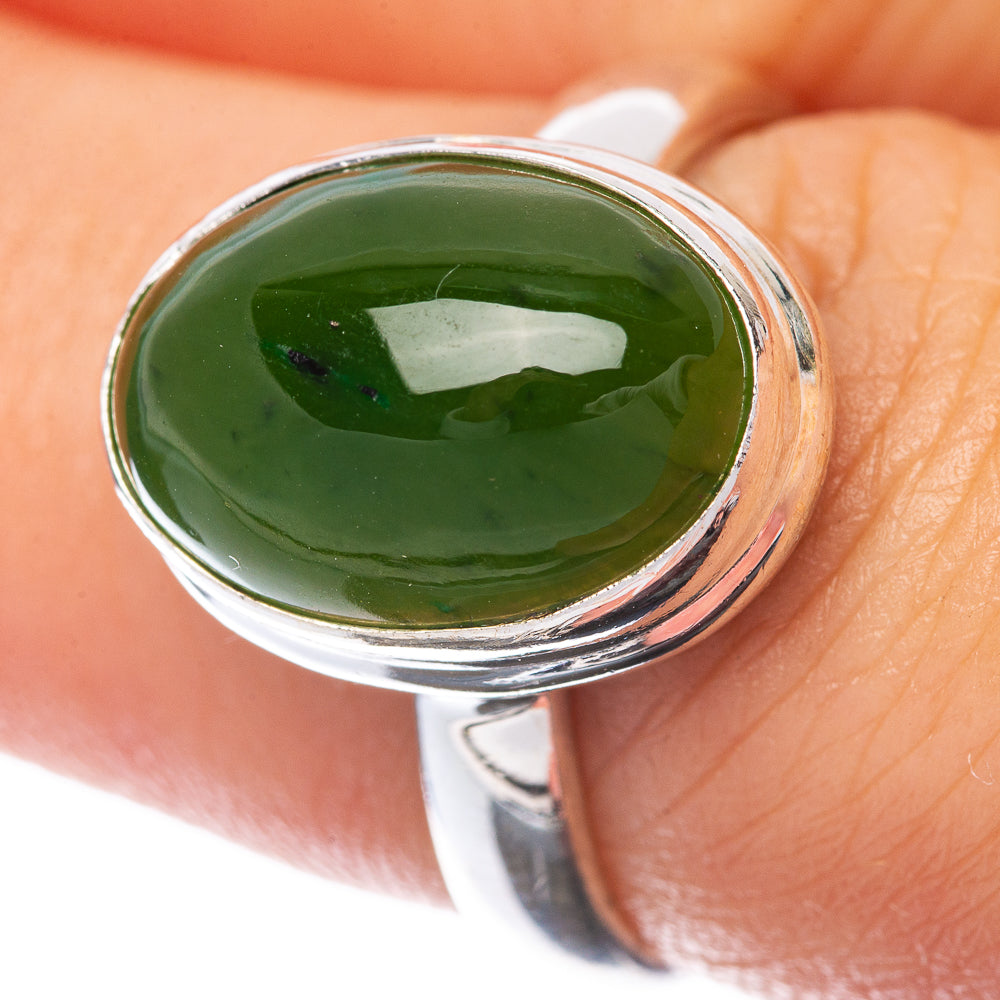 Green Aventurine Ring Size 7.25 (925 Sterling Silver) R145137