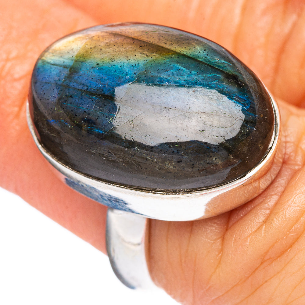 Labradorite Ring Size 5.5 (925 Sterling Silver) R4547