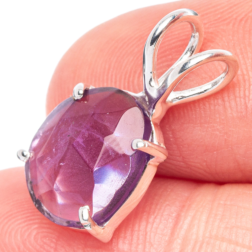 Value Amethyst Pendant 3/4" (925 Sterling Silver) P44507