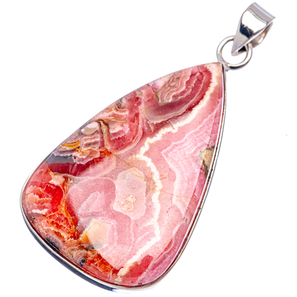 Premium Rhodochrosite Pendant 2 3/8" (.925 Sterling Silver)