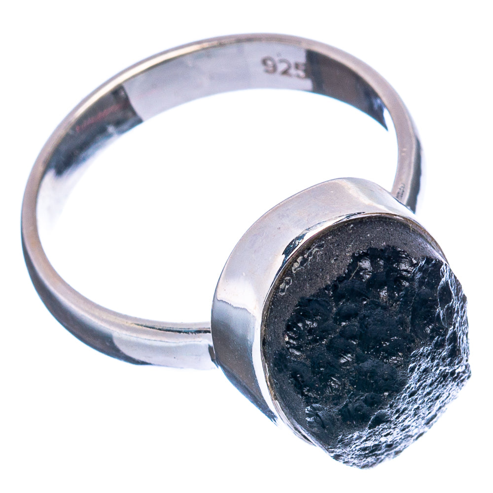 Tektite Ring Size 6.75 (.925 Sterling Silver)