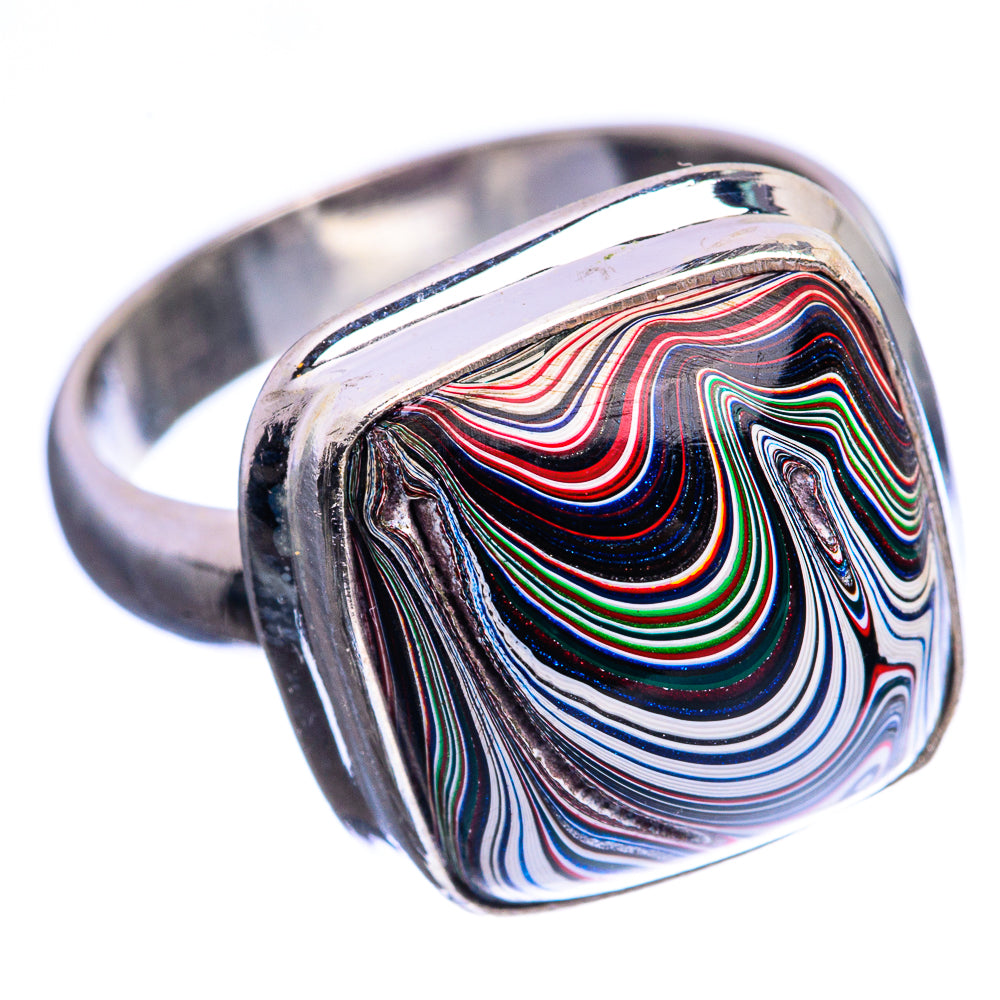 Fordite Ring Size 6.5 (925 Sterling Silver) R142947
