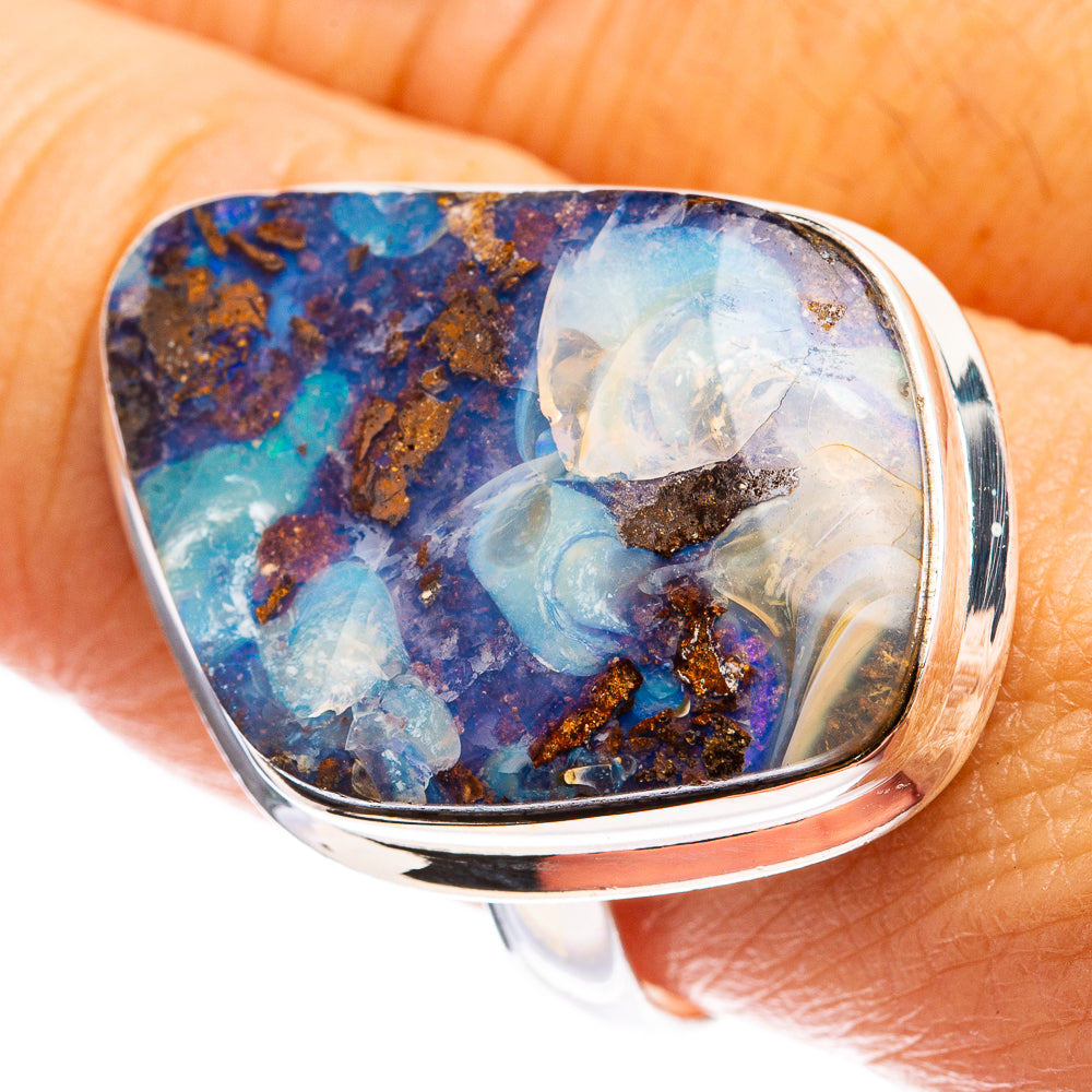 Large Boulder Opal Ring Size 10 (925 Sterling Silver) R142865