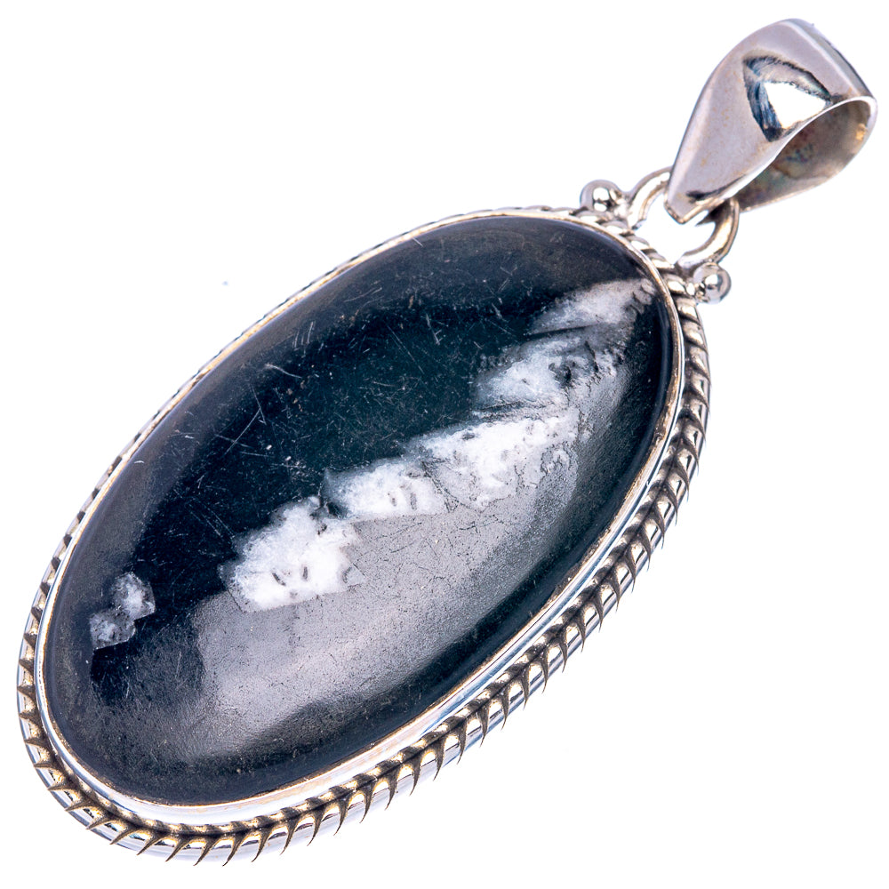 Pinolith Jasper Pendant 1 3/4" (925 Sterling Silver) P40616