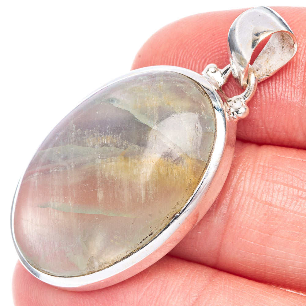 Natural Aquamarine Pendant 1 1/2" (925 Sterling Silver) P40589