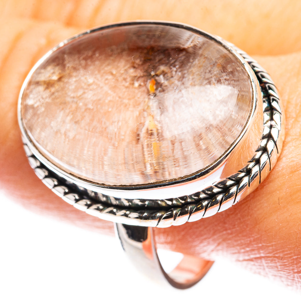 Large Garden Quartz Ring Size 11 (925 Sterling Silver) R142746