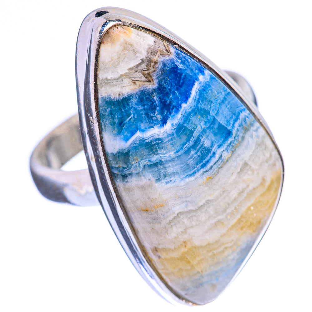 Blue Scheelite Ring Size 6 (925 Sterling Silver) R142800