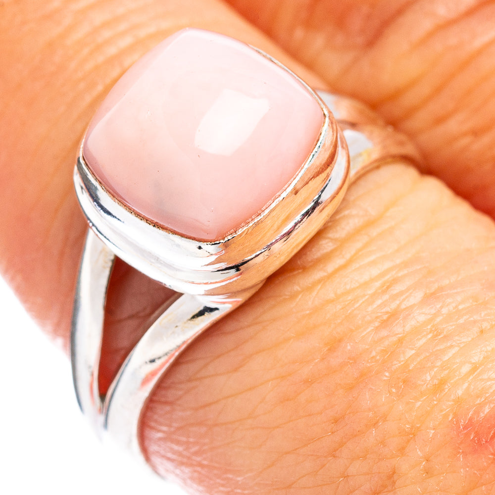Pink Opal Ring Size 8.5 (.925 Sterling Silver)