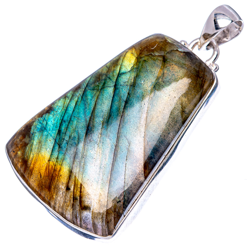 Labradorite 925 Sterling Silver Pendant 2" (925 Sterling Silver) P42696