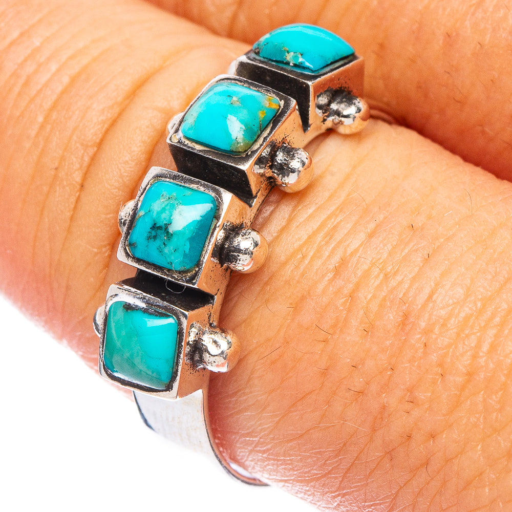 Rare Arizona Turquoise Ring Size 9.5 (925 Sterling Silver) R7233