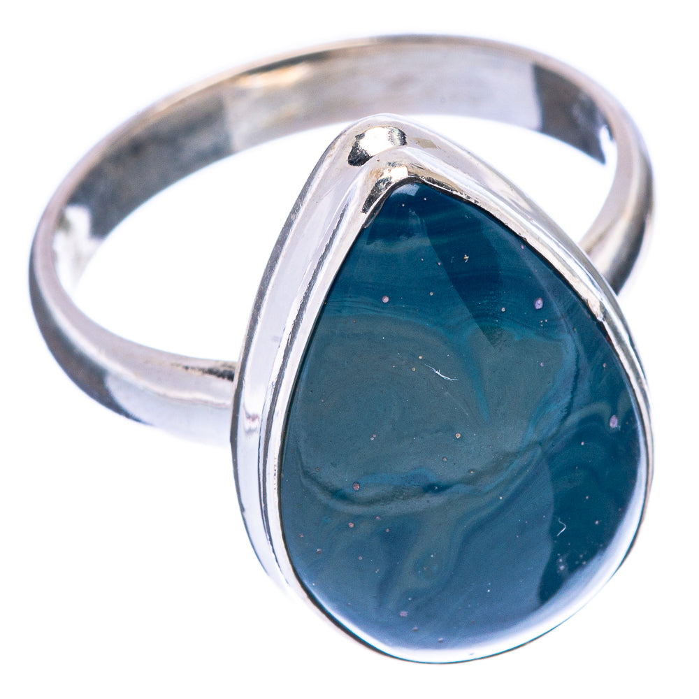 Blue Jasper Ring Size 9 (925 Sterling Silver) R146748