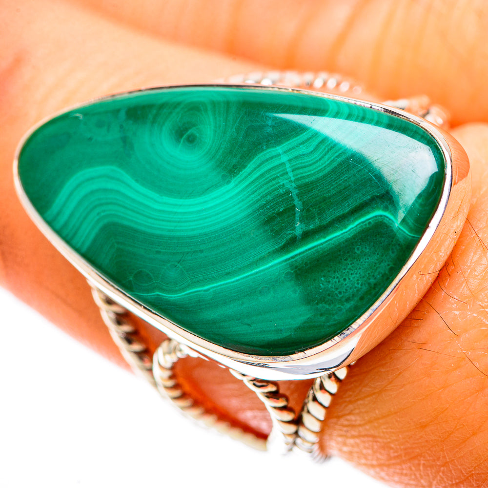 Premium Malachite Ring Size 7 (925 Sterling Silver) RING138072
